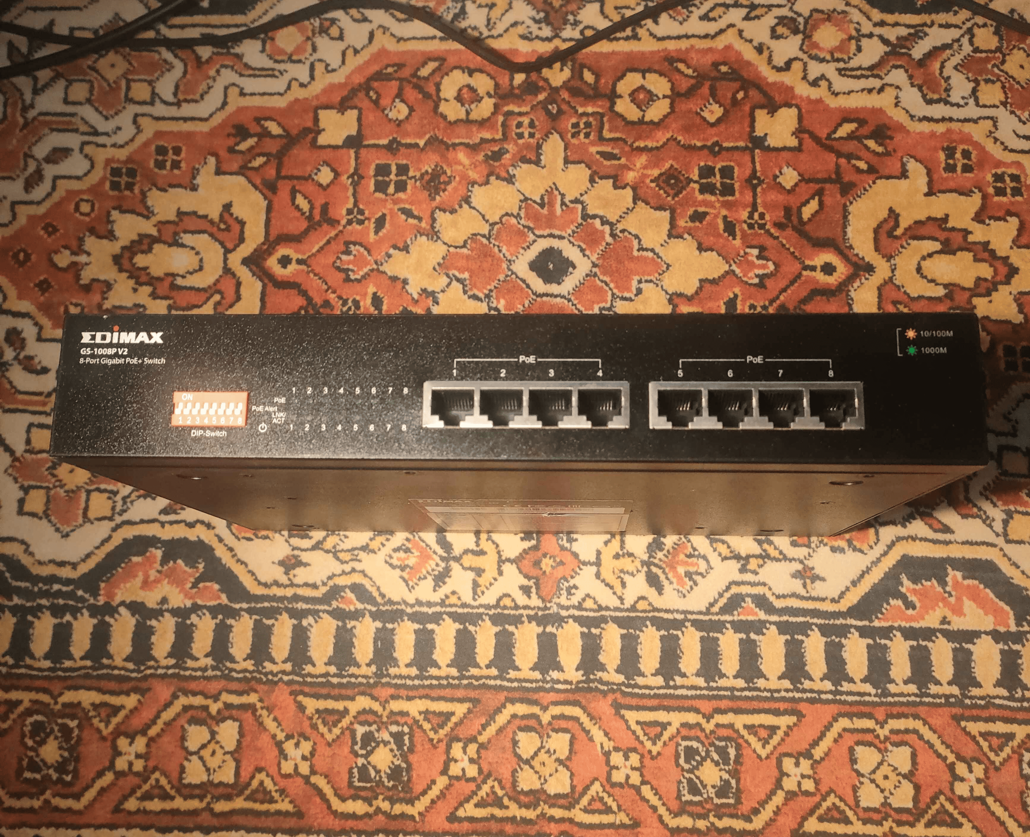 Switch Przełącznik niezarządzalny Edimax GS-1008P V2 – 8 portów PoE+